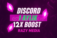 DİSCORD 1 AYLIK 12X BOOST KALİTE GARANTİ