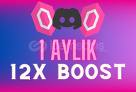 Discord 1 Aylık | 12x Sunucu Boost |