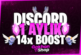 ⭐️Discord 1 Aylık 14x Boost ⭐️