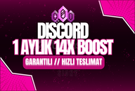 HIZLI⭐DISCORD 1 AYLIK 14x BOOST