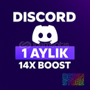 [ Stok Mevcut 7/24 ]⭐DİSCORD 1 AYLIK 14X BOOST⭐