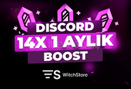 ⭐DİSCORD 1 AYLIK 14X BOOST⭐