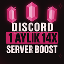⭐️[GARANTİLİ] DİSCORD 1 AYLIK 14X BOOST⭐️
