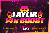 ⭐️Discord 1 Aylık 14x Boost ⭐️