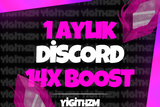 ⭐️ [GARANTİ] Discord 1 Aylık 14x Boost⭐️ 