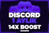 ✨Discord✨1 AYLIK 14X BOOST✨| OTO TESLIM