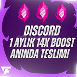 Discord 1 Aylık 14X Boost! 