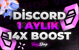 ⭐ Discord 1 Aylık 14x Boost ⭐ BOTSUZ!