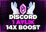 Discord 1 AYLIK 14X BOOST