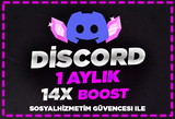 DİSCORD 1 AYLIK 14X BOOST