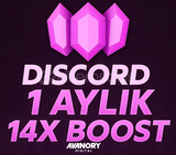 Discord 1 Aylık 14X Boost Anında
