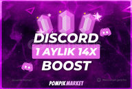 ⭐️[SORUNSUZ] Discord 1 Aylık 14x Boost ⭐️