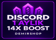 ⚡Discord 1 Aylık 14x boost + BOTSUZ