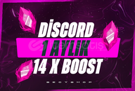 ⭐DİSCORD 1 AYLIK 14X BOOST EN KALİTELİSİ⭐