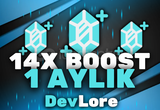 ⭐️ Discord 1 Aylık 14x Boost | GARANTİ