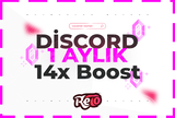 Discord 1 Aylık 14x Boost