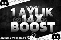 Discord 1 Aylık 14x Boost | GARANTİLİ