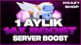 DİSCORD 1 AYLIK 14X BOOST HIZLI