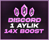 ⭐️ Discord 1 Aylık 14x Boost | TESLİM