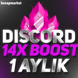 DİSCORD 1 AYLIK 14X BOOST [KENDİ SUNUCUNUZA] 
