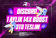 [⭐] Discord 1 Aylık 14x Boost | Oto Teslim