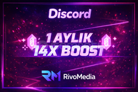 ✨Discord 1 Aylık 14X BOOST STOK VAR⭐