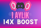 Discord 1 Aylık | 14x Sunucu Boost | 