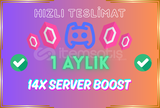 Discord 1 Aylık | 14x Sunucu Boost | 