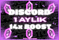 Discord 1 Aylık | 14x Sunucu Boost | BOTSUZ