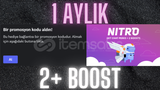 DİSCORD 1 AYLIK 2+ BOOST [NİTRO PROMOSYON]