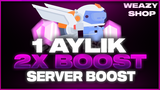 DİSCORD 1 AYLIK 2X BOOST HIZLI