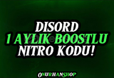 ⭐Discord 1 Aylık 2x Boostlu Nitro!