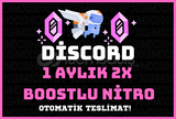 ANINDA | 1 Aylık 2x Boostlu Discord Nitro