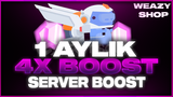 DİSCORD 1 AYLIK 4X BOOST HIZLI