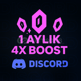 ⭐Discord 1 Aylık 4x Boost | Hızlı Teslimat⭐