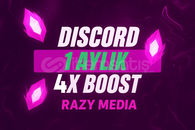 DİSCORD 1 AYLIK 4X BOOST KALİTE GARANTİ DİSCORD 1 AYLIK 4X BOOST KALİTE GARANTİ