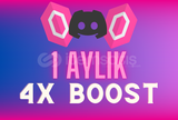  Discord 1 Aylık | 4x Sunucu Boost |