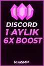 Discord 1 Aylık 6X BOOST Sunucu Takviyesi
