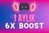 Discord 1 Aylık | 6x Sunucu Boost |