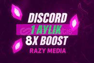 DİSCORD 1 AYLIK 8X BOOST KALİTE GARANTİ