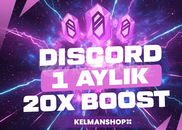 Discord 1 Aylık 20x Server Boost - Garantili Discord 1 Aylık 20x Server Boost - Garantili