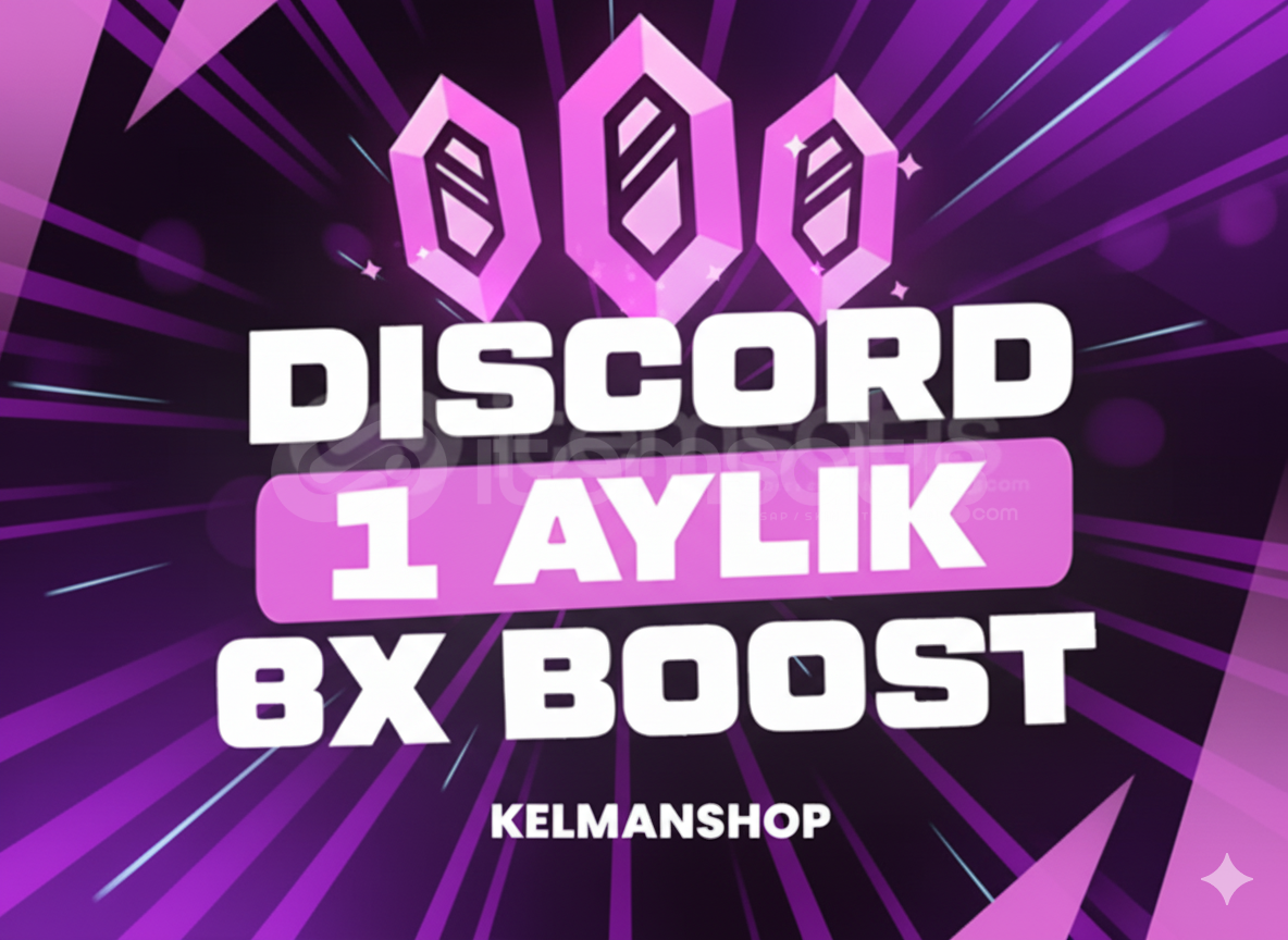 Discord 1 Aylık 8x Server Boost - Garantili Discord 1 Aylık 8x Server Boost - Garantili