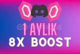 Discord 1 Aylık | 8x Sunucu Boost |