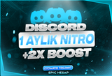 ⭐DİSCORD 1 AYLIK NİTRO 2X BOOST⭐