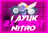 DİSCORD 1 AYLIK NİTRO 2X BOOST + OTO TESLİMAT