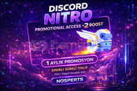 DİSCORD 1 AYLIK X2 BOOSTLU NİTRO PROMO CODE