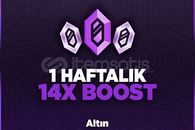 Discord 1 Haftalık 14X Boost
