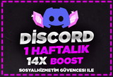 DİSCORD 1 HAFTALIK 14X BOOST