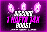 DISCORD 1 HAFTALIK 14X BOOST