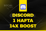 Discord 1 Haftalık 14x Boost - Teslim